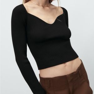 NWOT Zara Knit Top